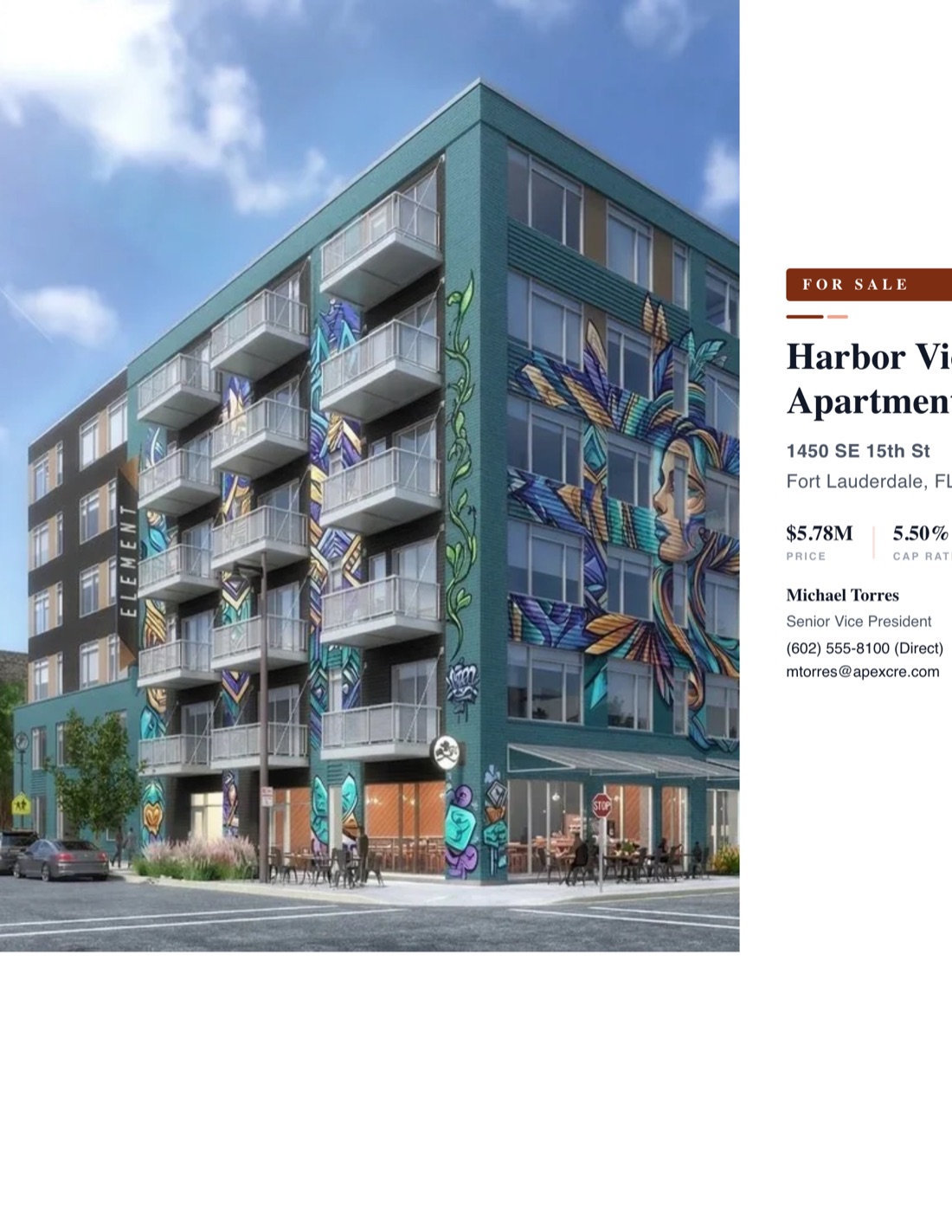 Multifamily For Sale Flyer template example created with CREBuilder