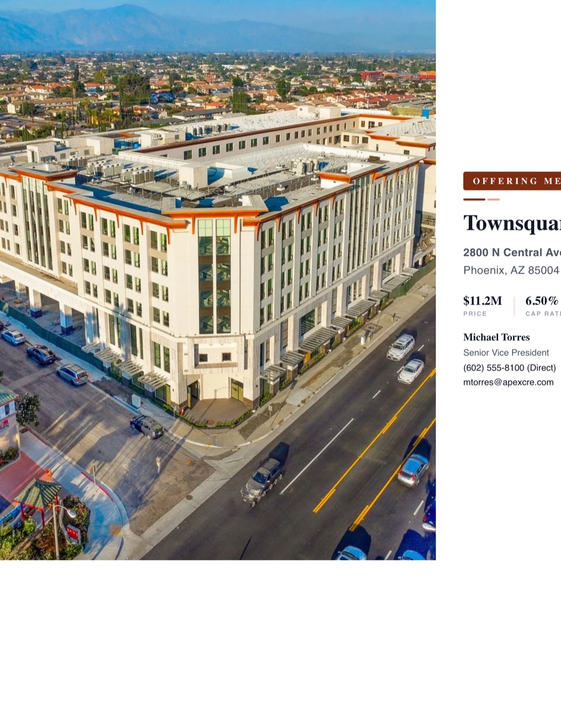 Mixed-Use Offering Memorandum template example created with CREBuilder